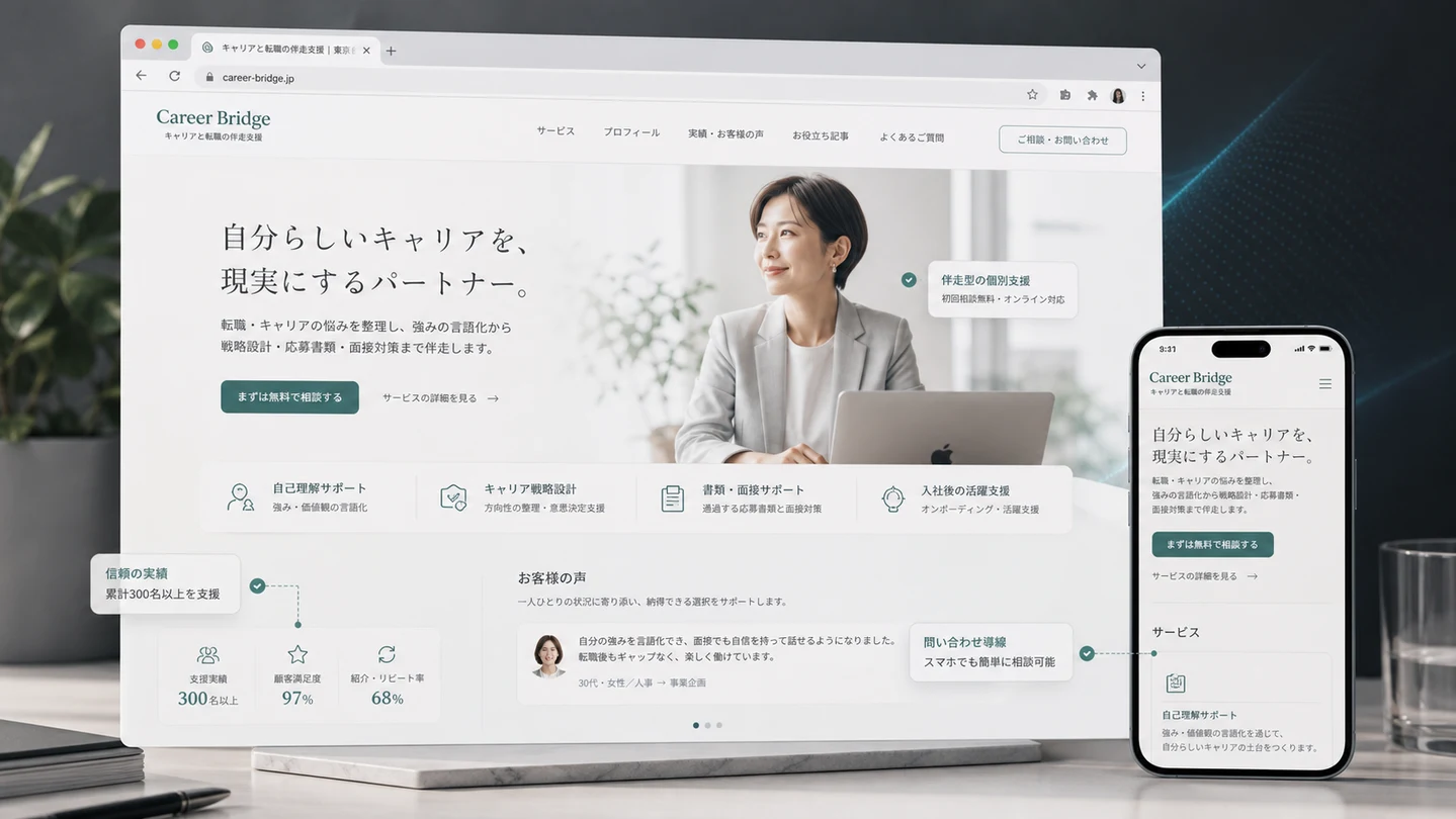 Japan-facing personal site project preview